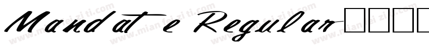 Mandate Regular字体转换
